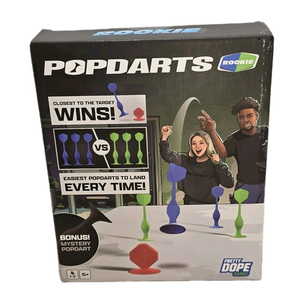 Popdarts Rookie Game Set OB Family Party Game Suction Dart Toss Fun